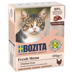 Bozita z Wątróbką Kurczaka kawałki w sosie kartonik 370g