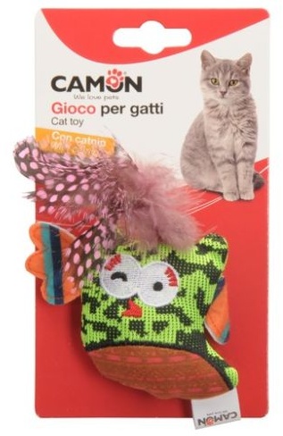Camon Cat Toy Ptaszek z dzwonkiem i kocimiętką 10cm - obrazek 3