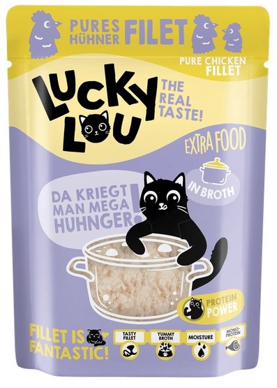 Lucky Lou Extrafood Kurczak w bulionie saszetka 70g - obrazek 2