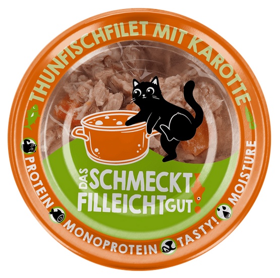 Lucky Lou Extrafood Tuńczyk i marchewka w bulionie puszka 70g - obrazek 2