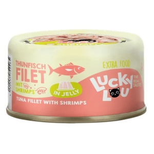 Lucky Lou Extrafood Tuńczyk i krewetki w galaretce puszka 70g