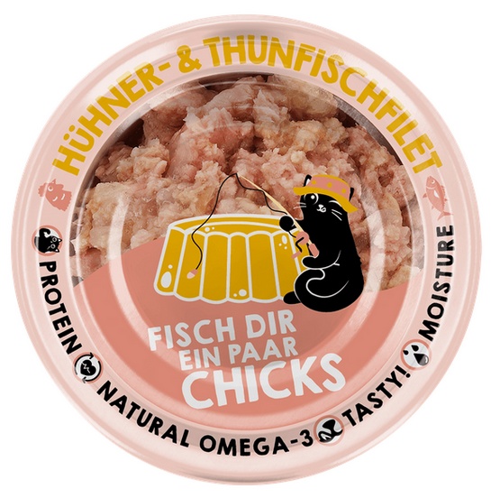 Lucky Lou Extrafood Tuńczyk i kurczak w galaretce puszka 70g - obrazek 2