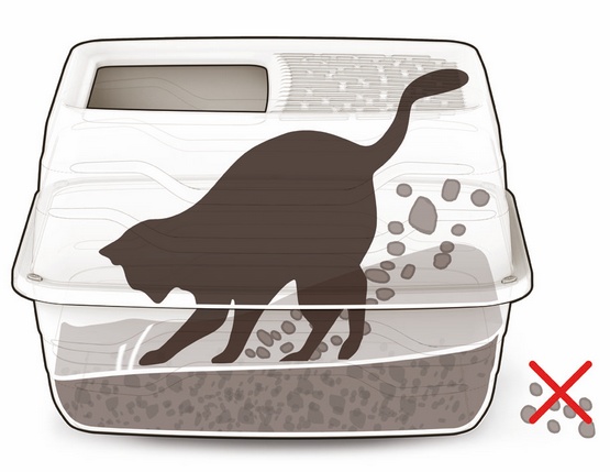 Yarro/Moderna Toaleta dla kota z wejściem od góry 56cm szara - obrazek 2