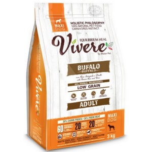 Vivere Maxi Adult Buffalo 3kg Karma Monobiałkowa z Bawołem dla dużych ras