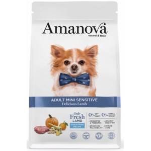 Amanova Dog Adult Mini Sensitive Delicious Lamb - jagnięcina 2kg