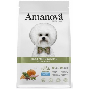 Amanova Dog Adult Mini Digestive Divine Rabbit - królik 7kg