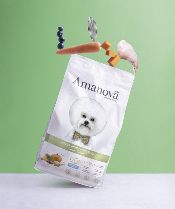 Amanova Dog Adult Mini Digestive Divine Rabbit - królik 7kg - obrazek 3