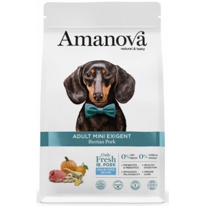 Amanova Dog Adult Mini Exigent Iberian Pork - wieprzowina 800g
