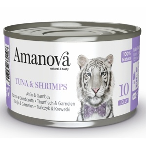 Amanova Cat Tuna & Shrimps - tuńczyk i krewetki w galaretce puszka 70g [10]