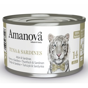Amanova Cat Tuna & Sardines - tuńczyk i sardynki w galaretce puszka 70g [14]