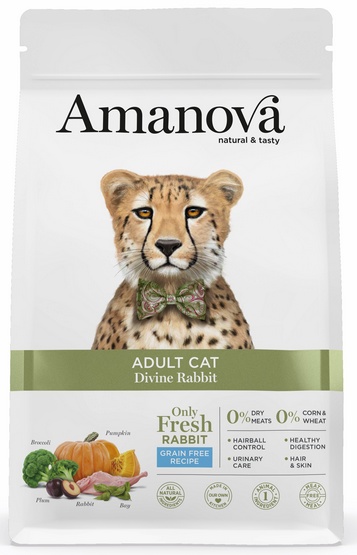 Amanova Cat Adult Divine Rabbit - królik 1,5kg