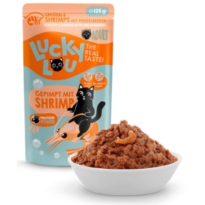 Lucky Lou Lifestage Adult Drób i krewetki saszetka 125g