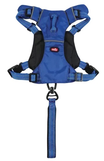 Zolux Szelki ze smyczą automatyczną Easyride M niebieskie - obrazek 2