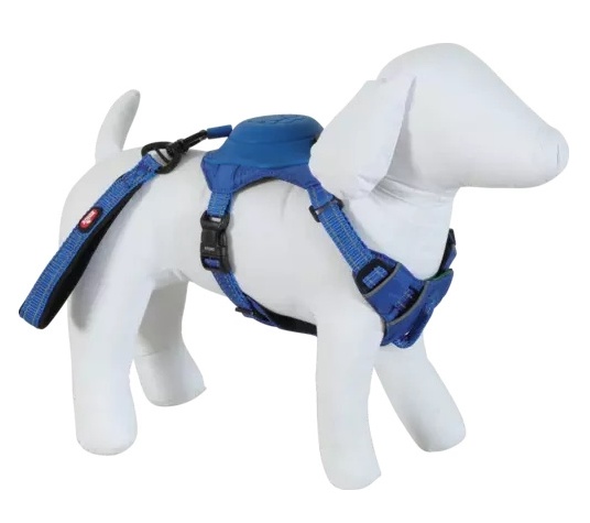 Zolux Szelki ze smyczą automatyczną Easyride M niebieskie - obrazek 4