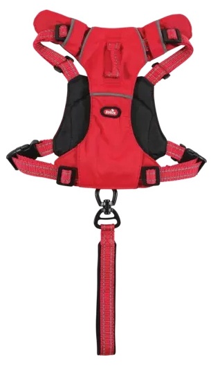 Zolux Szelki ze smyczą automatyczną Easyride XS czerwone - obrazek 2