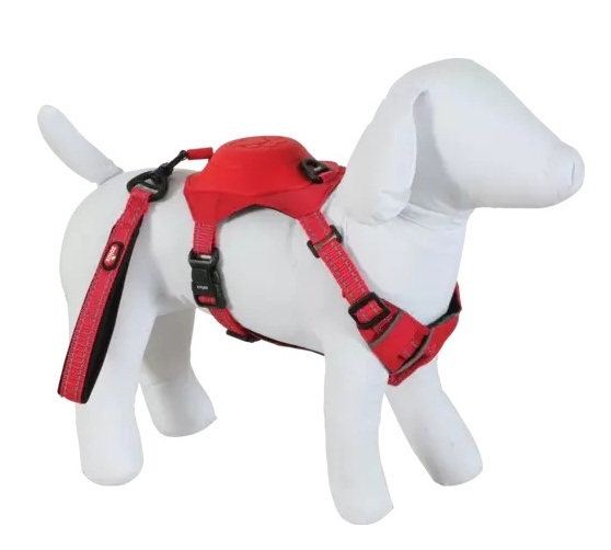 Zolux Szelki ze smyczą automatyczną Easyride XS czerwone - obrazek 4