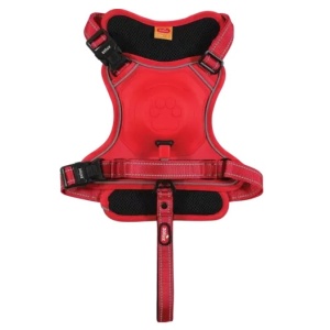 Zolux Szelki ze smyczą automatyczną Easyride XL czerwone