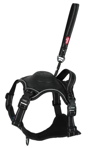 Zolux Szelki ze smyczą automatyczną Easyride XS czarne - obrazek 3