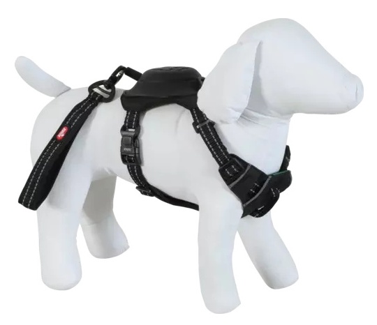 Zolux Szelki ze smyczą automatyczną Easyride S czarne - obrazek 4