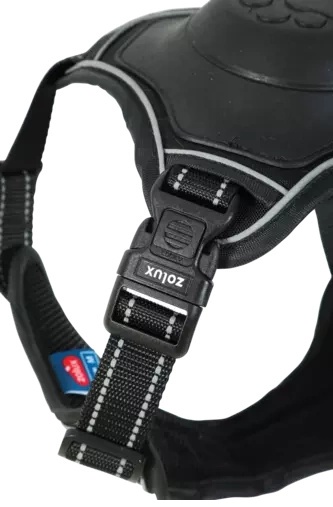 Zolux Szelki ze smyczą automatyczną Easyride S czarne - obrazek 6