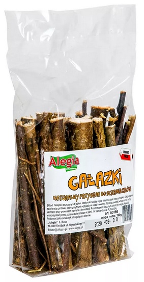 Alegia Gałązki dla gryzoni i królików 100g - obrazek 2