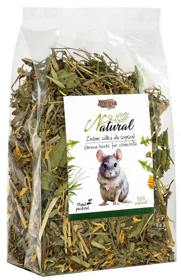 Alegia Natural Zielone ziółka dla szynszyli 120g - obrazek 2