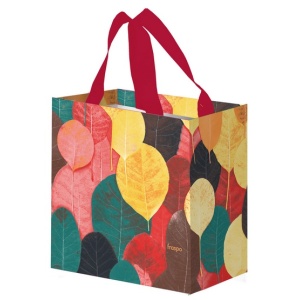 Torba Mini Kolorowe Listki 10L bordowe