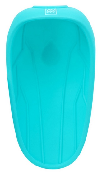 Collar WauDog Silicone Dysza do picia - końcówka 165x90mm niebieska - obrazek 3