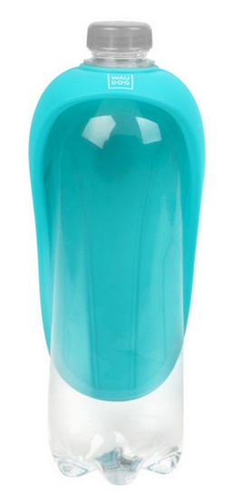Collar WauDog Silicone Dysza do picia - końcówka 165x90mm niebieska - obrazek 4