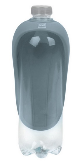 Collar WauDog Silicone Dysza do picia - końcówka 165x90mm szara - obrazek 4