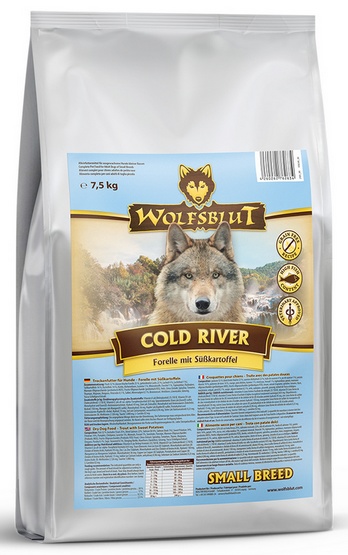 Wolfsblut Dog Cold River Small - pstrąg i bataty 7,5kg