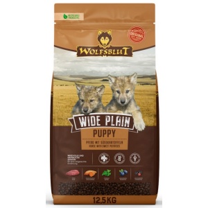 Wolfsblut Dog Wide Plain Puppy - konina i bataty 12,5kg