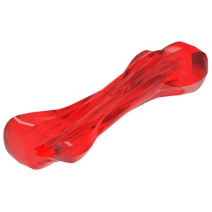 Collar WauDog Fun Durable kość z kauczuku 20x8cm czerwona