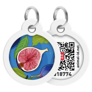 Collar WauDog Smart ID Zawieszka z QR-paszportem okrągła 3cm figa