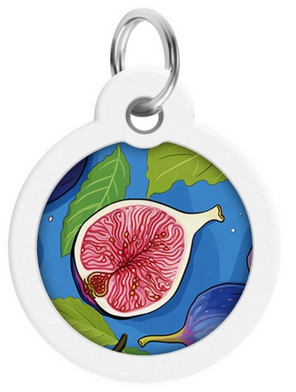 Collar WauDog Smart ID Zawieszka z QR-paszportem okrągła 3cm figa - obrazek 2