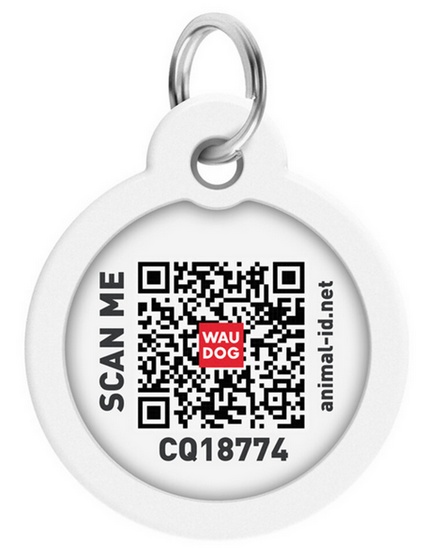Collar WauDog Smart ID Zawieszka z QR-paszportem okrągła 3cm zębate potwory - obrazek 3