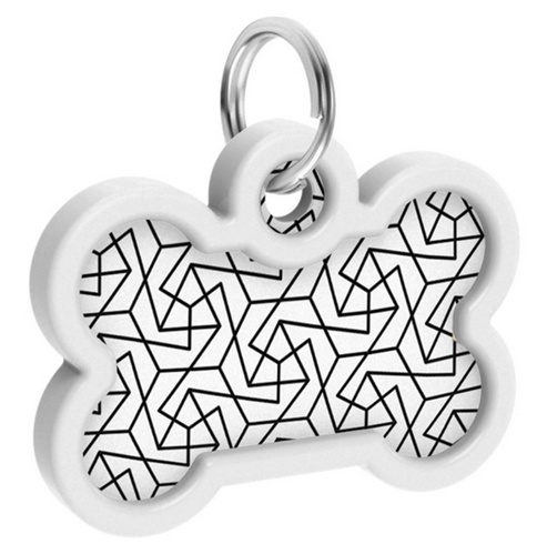 Collar WauDog Smart ID Zawieszka z QR-paszportem kość 4x3cm geometria - obrazek 4