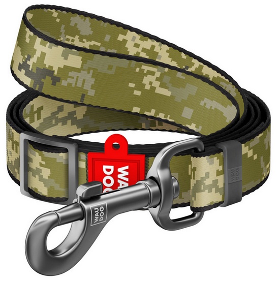 Collar WauDog Nylon Smycz nylonowa regulowana L-XXL 25mm/152-183cm, wzór MILITARY