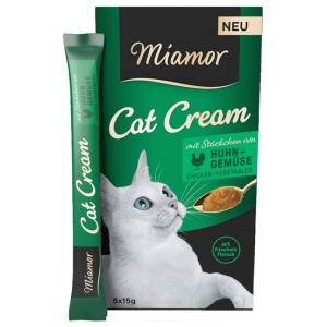Miamor Cat Cream Kurczak i warzywa 5x15g