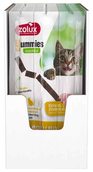 Zolux Yummies Miękki przysmak dla kota - Pałeczki Indyk & Wątróbka 3x5g - obrazek 2