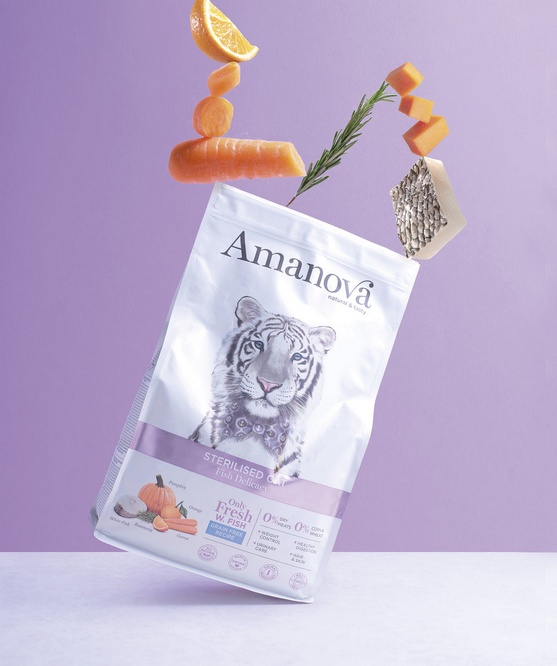 Amanova Cat Sterilised Fish Delicacy - biała ryba 4kg - obrazek 3