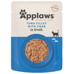 Applaws saszetka dla kota Tuńczyk z Krabem w rosole 70g