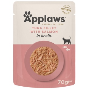 Applaws saszetka dla kota Tuńczyk z Łososiem w rosole 70g