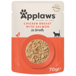 Applaws saszetka dla kota Kurczak z Łososiem w rosole 70g