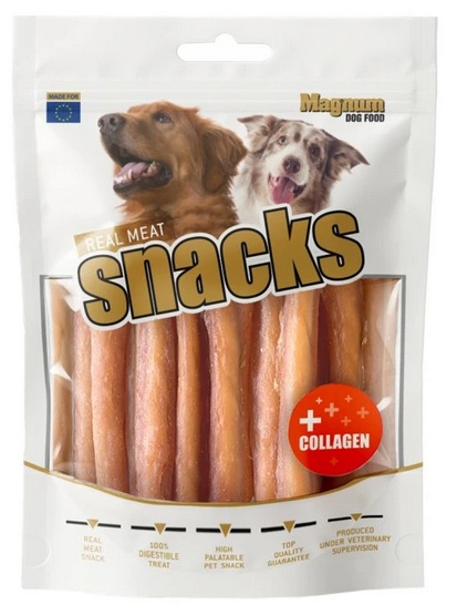 Magnum Patyczki ze skóry bydlęcej z kurczakiem i kolagenem 220g