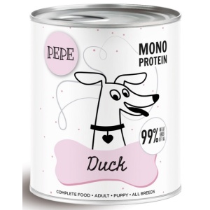 Paka Zwierzaka PEPE Duck (kaczka) puszka 800g