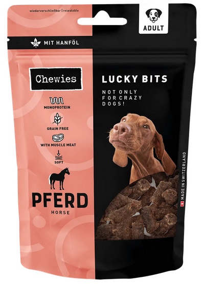 Chewies Lucky Bits Adult Konina 80g - obrazek 2