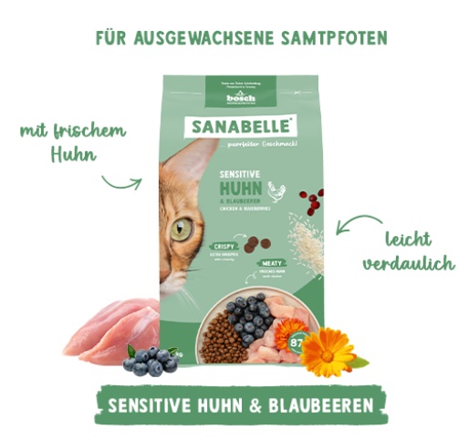 Sanabelle Adult Sensitive Huhn 8kg - obrazek 2