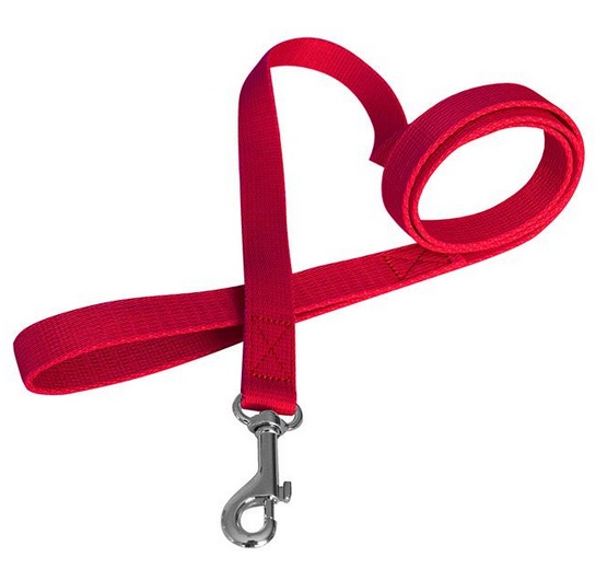 CHABA Smycz taśma - 20mm czerwona - obrazek 2
