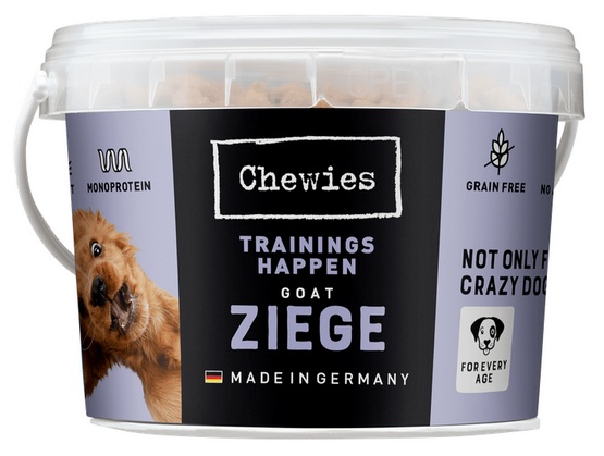 Chewies Trainings-Happen Koza monobiałkowe, bezzbożowe wiaderko 300g - obrazek 2